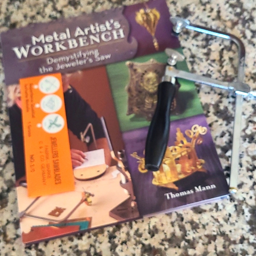 Jeweler Saw, Blades, & Book